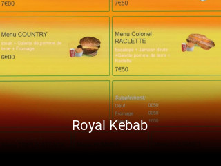Royal Kebab réservation de table