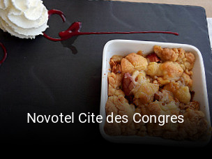 Novotel Cite des Congres réservation de table