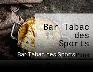 Bar Tabac des Sports réservation de table