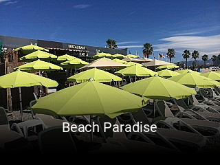 Beach Paradise réservation de table