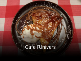Cafe l'Univers réservation de table