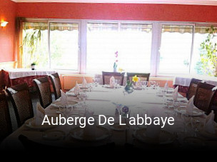 Réserver une table chez Auberge De L'abbaye maintenant