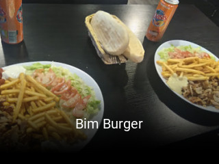 Bim Burger réservation en ligne