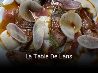 La Table De Lans réservation de table