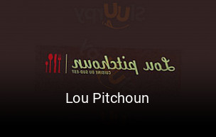 Lou Pitchoun réservation de table