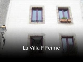 La Villa F Ferme réservation en ligne