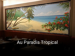 Au Paradis Tropical réservation en ligne
