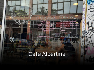 Cafe Albertine réservation en ligne