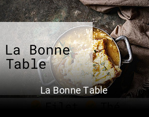 La Bonne Table réservation de table