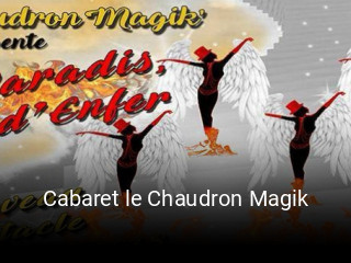 Cabaret le Chaudron Magik réservation de table