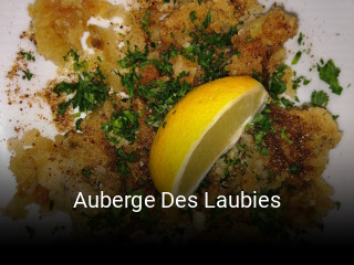 Auberge Des Laubies réservation de table