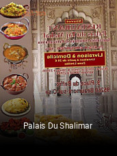 Palais Du Shalimar réservation de table