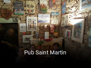 Pub Saint Martin réservation de table