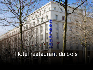 Hotel restaurant du bois réservation en ligne
