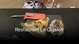 Restaurant Le Cigalon réservation de table
