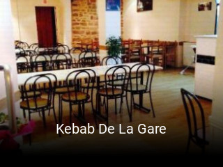 Kebab De La Gare réservation de table