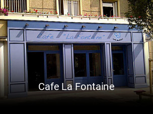Cafe La Fontaine réservation en ligne