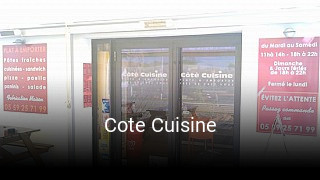 Cote Cuisine réservation en ligne
