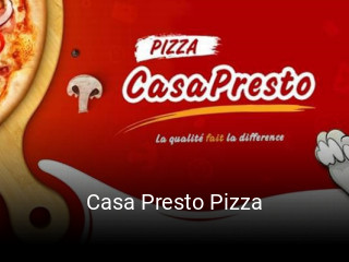 Casa Presto Pizza réservation de table