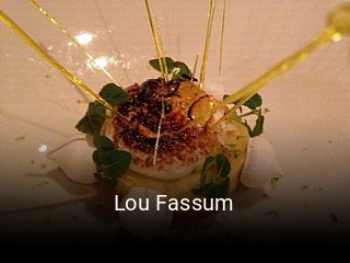 Réserver une table chez Lou Fassum maintenant