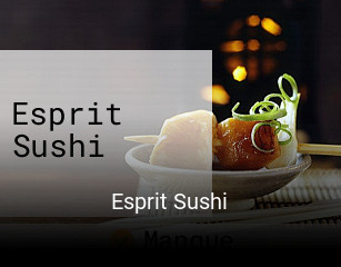 Réserver une table chez Esprit Sushi maintenant