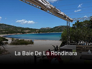 La Baie De La Rondinara réservation de table