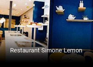 Restaurant Simone Lemon réservation de table