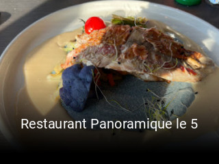 Restaurant Panoramique le 5 réservation de table