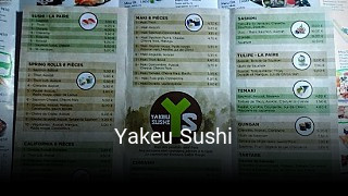 Yakeu Sushi réservation en ligne