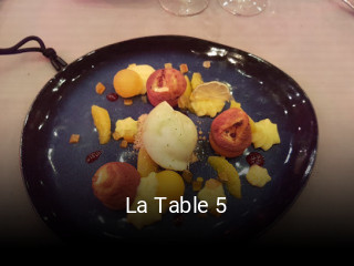 La Table 5 réservation de table