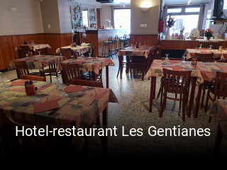 Hotel-restaurant Les Gentianes réservation