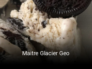 Maitre Glacier Geo réservation de table