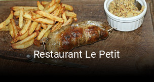 Réserver une table chez Restaurant Le Petit maintenant