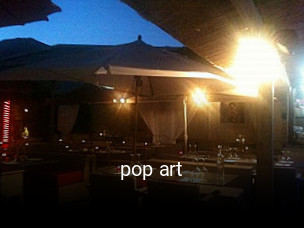 pop art réservation de table