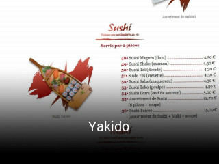 Yakido réservation de table