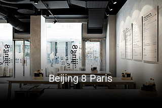 Beijing 8 Paris réservation de table