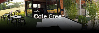 Cote Green réservation de table