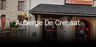 Auberge De Cressat réservation en ligne