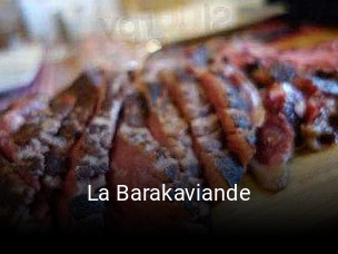 La Barakaviande réservation de table