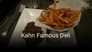 Réserver une table chez Kahn Famous Deli maintenant