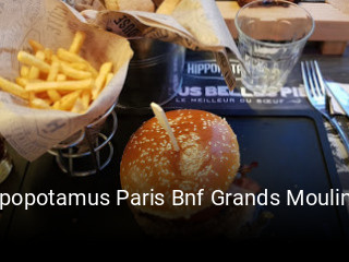Hippopotamus Paris Bnf Grands Moulins 13e réservation