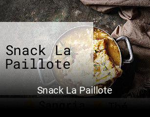 Snack La Paillote réservation en ligne