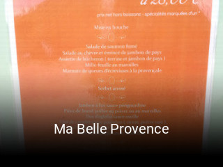 Ma Belle Provence réservation de table