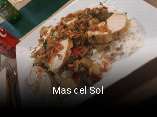 Mas del Sol réservation de table