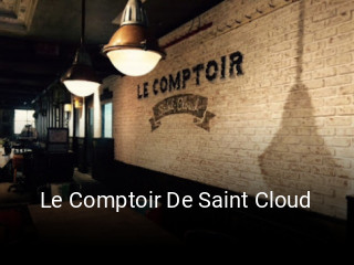Le Comptoir De Saint Cloud réservation en ligne