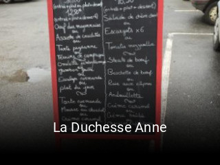 La Duchesse Anne réservation de table