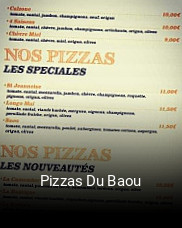 Pizzas Du Baou réservation en ligne