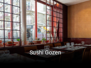 Sushi Gozen réservation de table