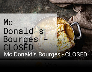 Mc Donald's Bourges - CLOSED réservation de table
