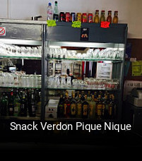 Snack Verdon Pique Nique réservation de table